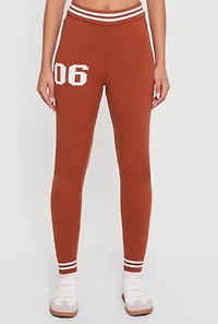 06 Graphic Varsity Stripe Skinny Leg Sweatpants