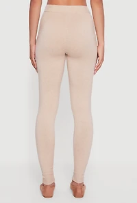 Knitted Drawstring Leggings