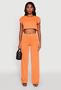 Daisy Pull On Wide Leg Pants