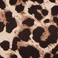 Leopard Print Long Sleeve Crop Top