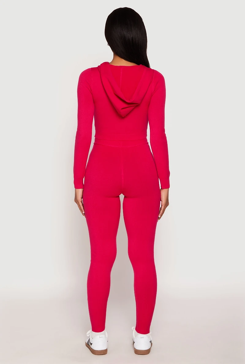 Daisy Cropped Hooded Pullover Sweater