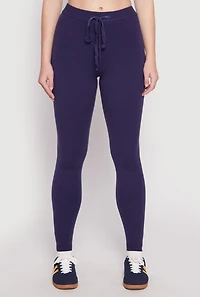 Daisy Brushed Knit High Waist Joggers