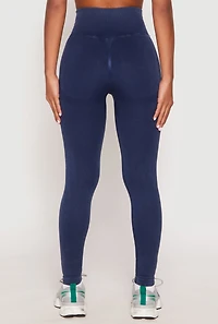 Daisy Seamless Acid Wash High Waist Leggings