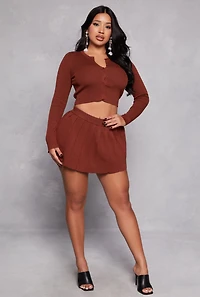 Daisy Long Sleeve Cropped Cardigan