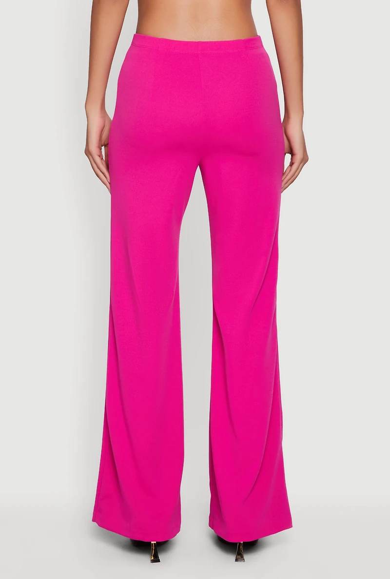 Trendy Crepe Knit Dress Pants