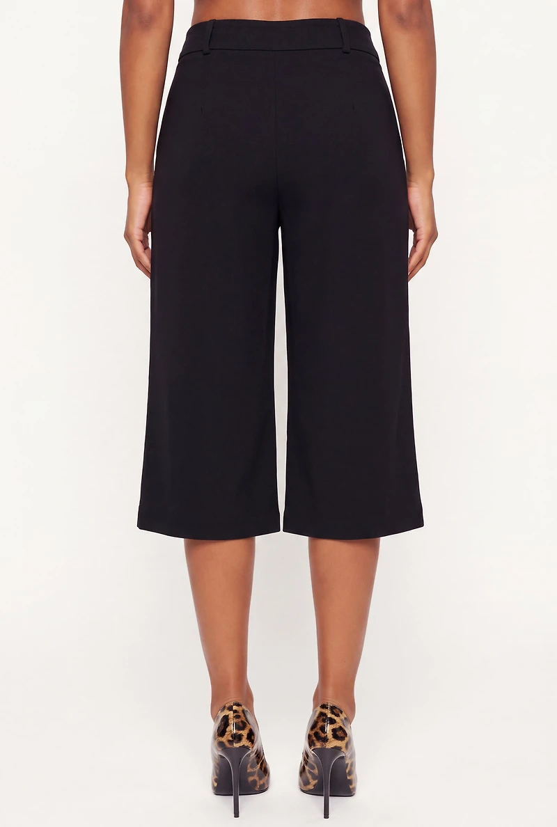 Crepe Knit Tailored Bermuda Shorts