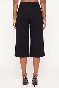 Crepe Knit Tailored Bermuda Shorts