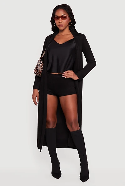 Faux Suede Micro Shorts