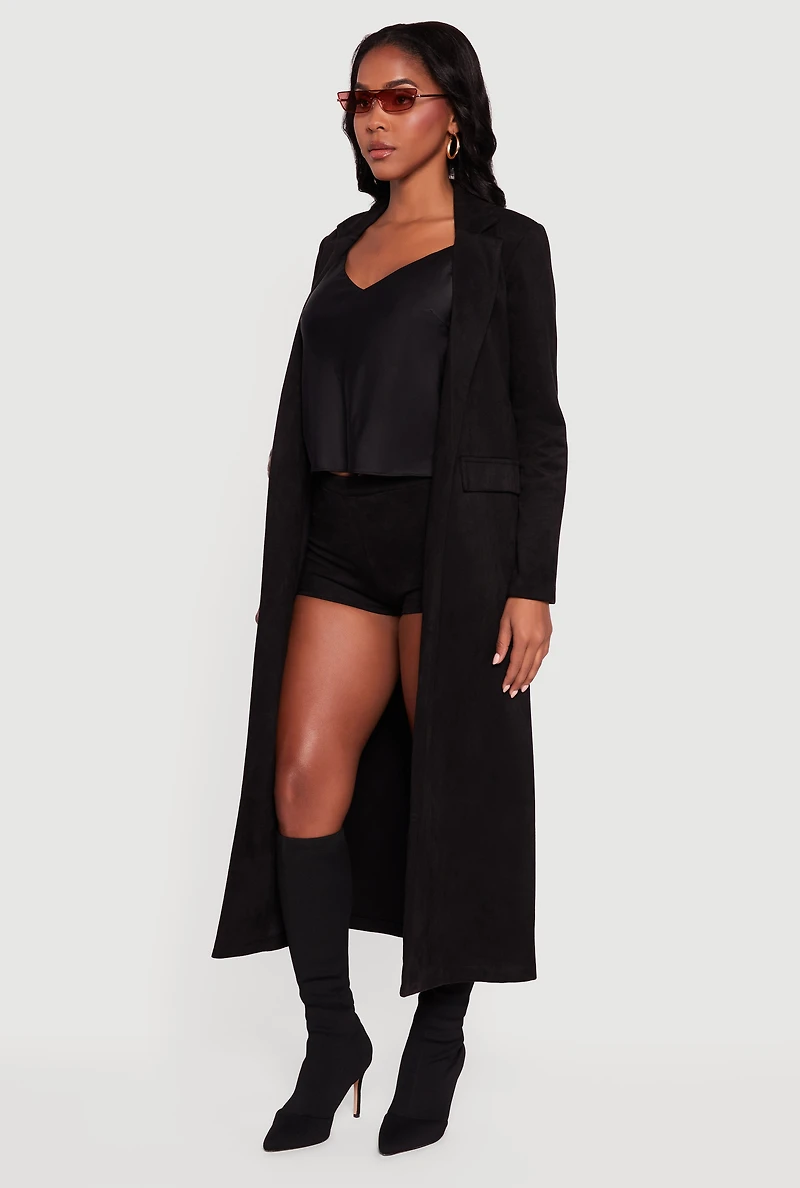 Faux Suede Micro Shorts