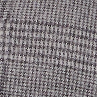 Houndstooth Plaid Cropped Button Front Blazer Vest