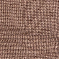 Houndstooth Plaid Straight Leg Dress Pants