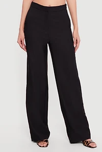 High Waisted Crepe Knit Trousers