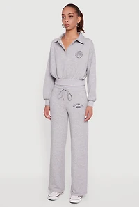 Cropped Brooklyn NY Graphic Sweatshirt