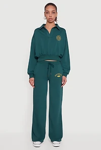 High Waisted New York City Graphic Sweatpants