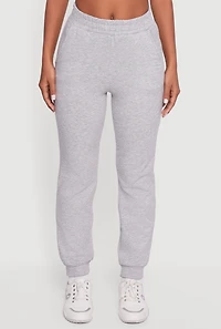 Rhinestone Studded Elastic Waist Joggers