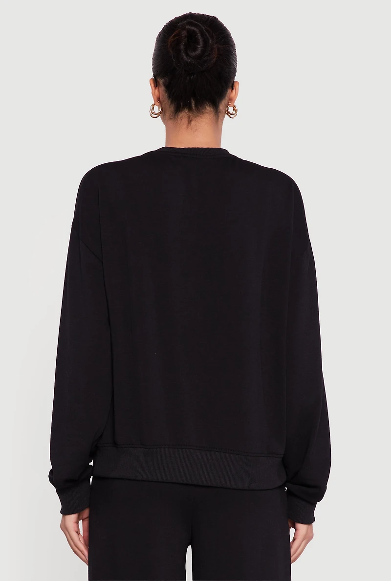 Brooklyn Embossed Pullover Sweatshirt