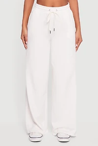 Brooklyn Embosses Graphic High Waisted Sweatpants