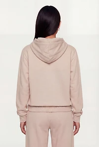 Bow Graphic Kangaroo Pocket Pullover Hoodie
