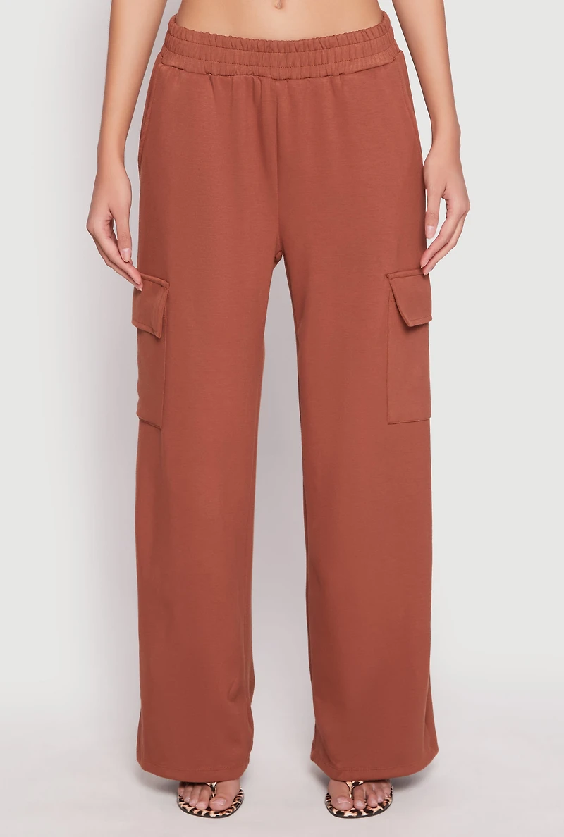 Womens Iris Pull On Cargo Pocket Pants,