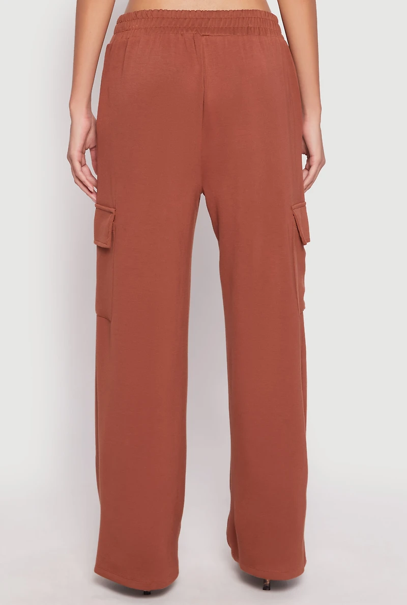 Womens Iris Pull On Cargo Pocket Pants,