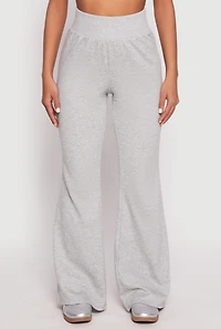 Womens Elastic Waist Flared Sweatpants, L