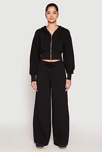 Iris Drawstring Wide Leg Sweatpants