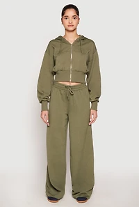 Iris Drawstring Wide Leg Sweatpants