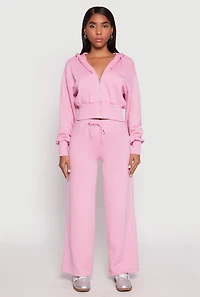 Iris Drawstring Wide Leg Sweatpants