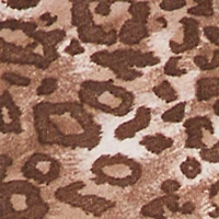 Leopard Print Ruched High Waisted Midi Skirt