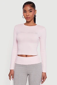 Dream About Me Rhinestone Baby Tee