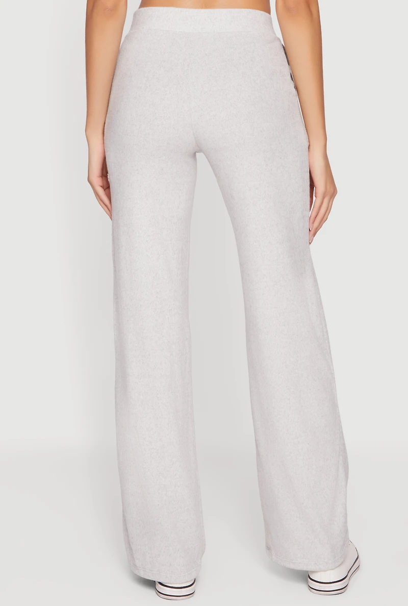 Brushed Knit Drawstring Waist Sweatpants