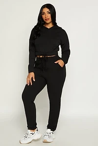 Iris Basic Fleece Drawstring Sweatpants