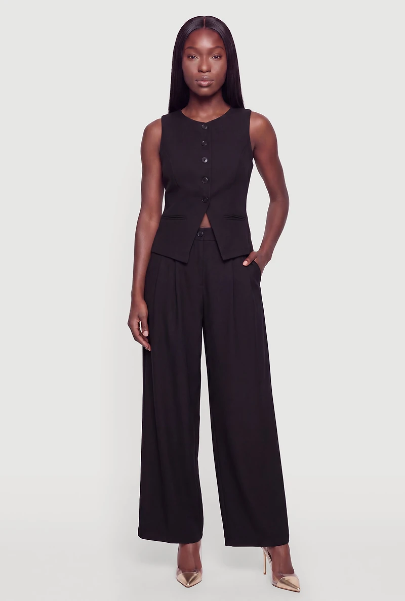Tailored Button Front Waistcoat