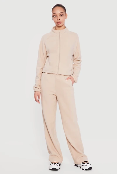 High Waisted Straight Leg Sweatpants