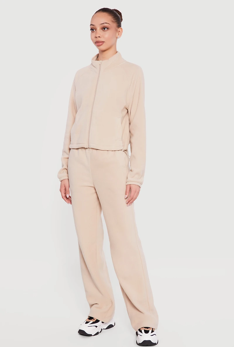 High Waisted Straight Leg Sweatpants