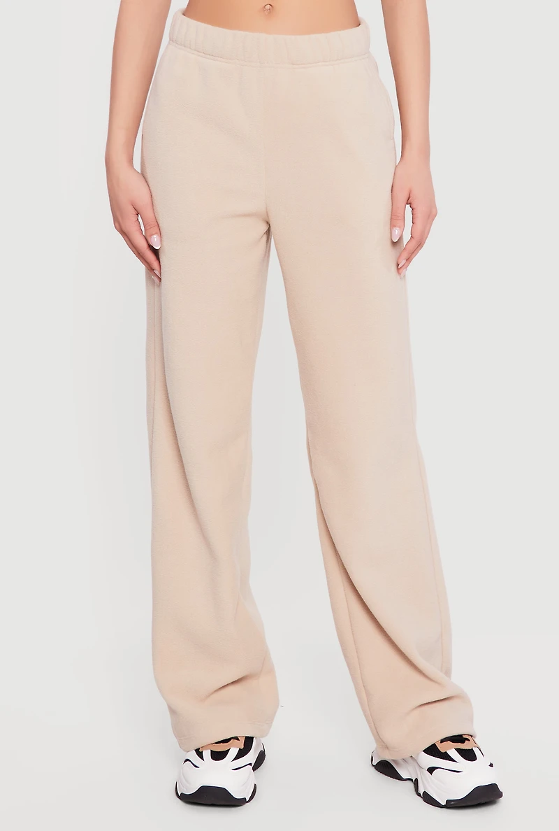 High Waisted Straight Leg Sweatpants