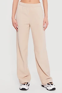 High Waisted Straight Leg Sweatpants