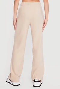 High Waisted Straight Leg Sweatpants