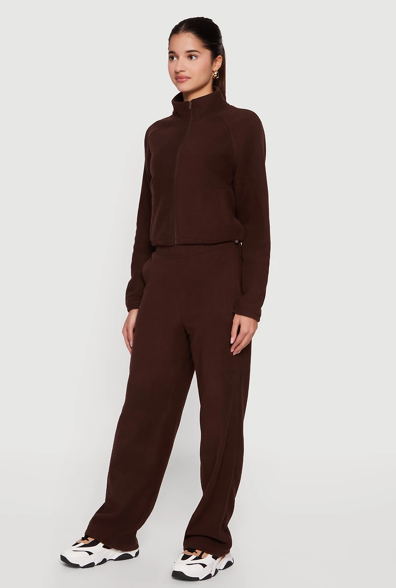 High Waisted Straight Leg Sweatpants