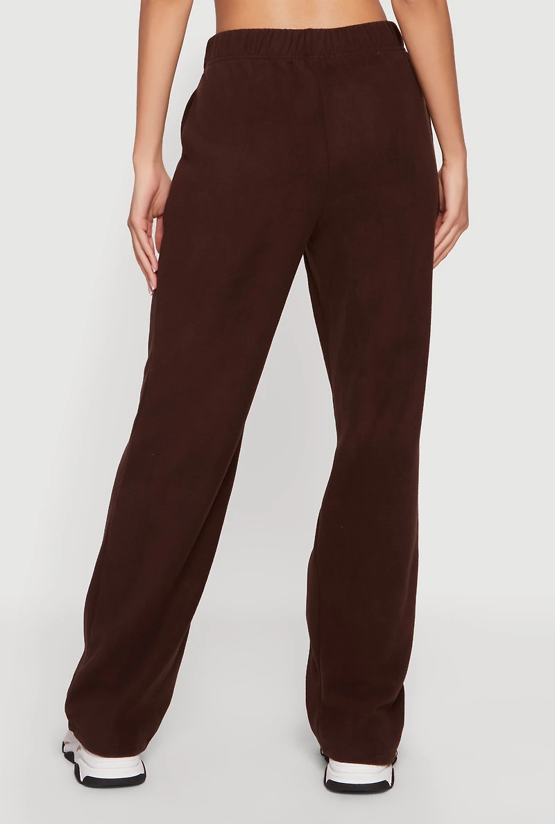 High Waisted Straight Leg Sweatpants