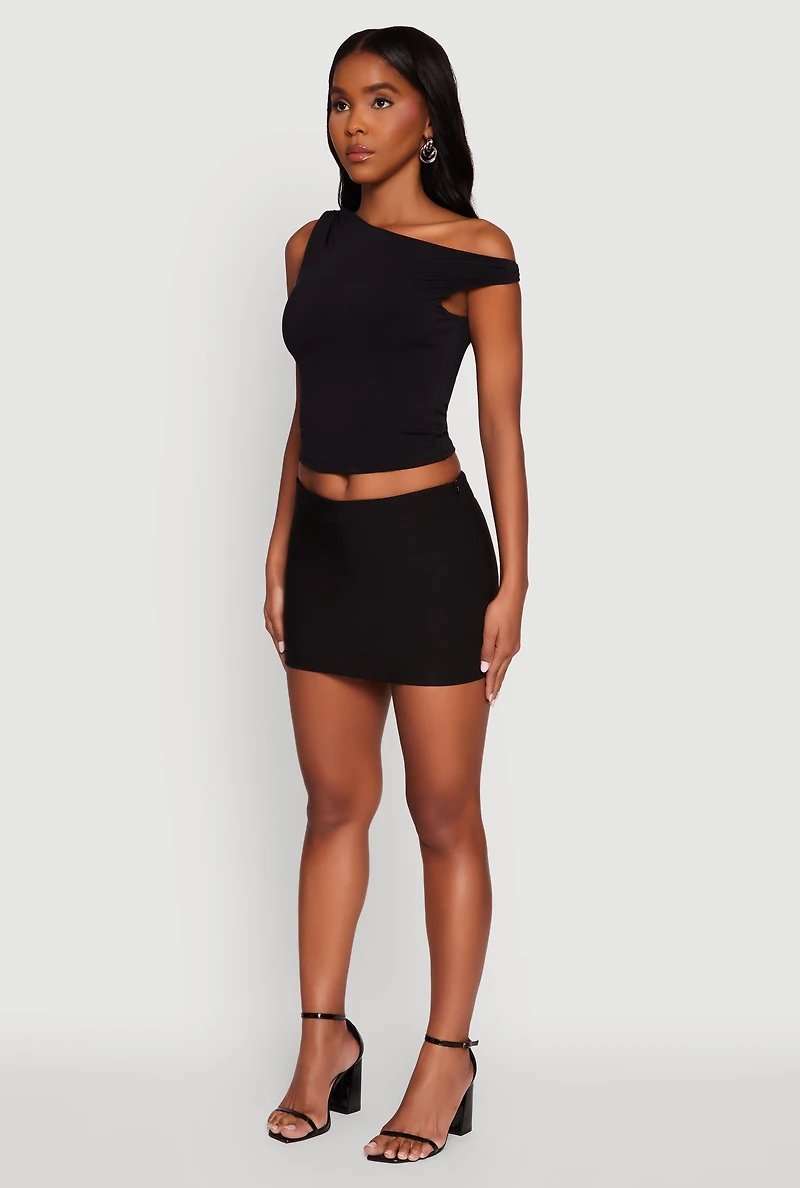 Womens Haute Monde Lined Pencil Skirt, Black,