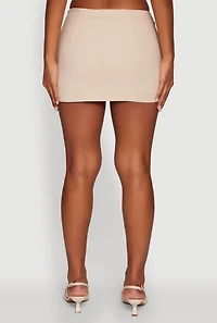 Womens Haute Monde Lined Pencil Skirt, Khaki, Size S