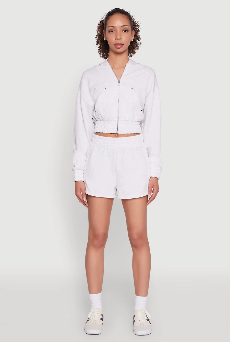 Iris Fleece Zip Front Hoodie