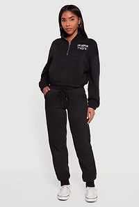 Los Angeles 1980 Graphic Half Zip Pullover