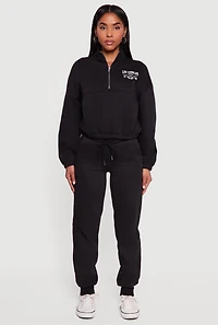 Los Angeles 1980 Graphic Half Zip Pullover