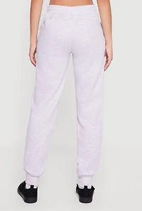 Trendy Drawstring Waist Fleece Lined Joggers