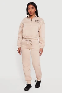 Trendy Drawstring Waist Fleece Lined Joggers