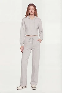 Scuba Pintuck Drawstring Waist Sweatpants