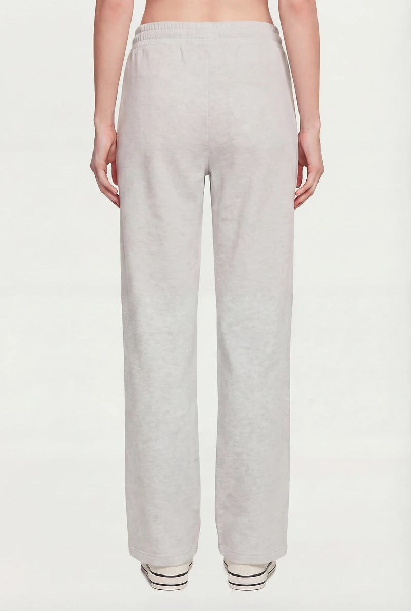 Scuba Pintuck Drawstring Waist Sweatpants