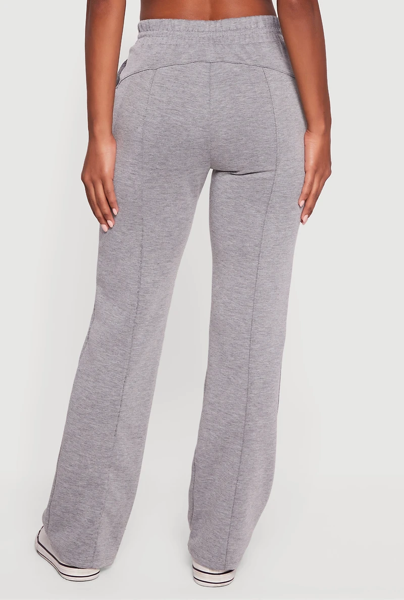 Straight Leg Scuba Casual Pants